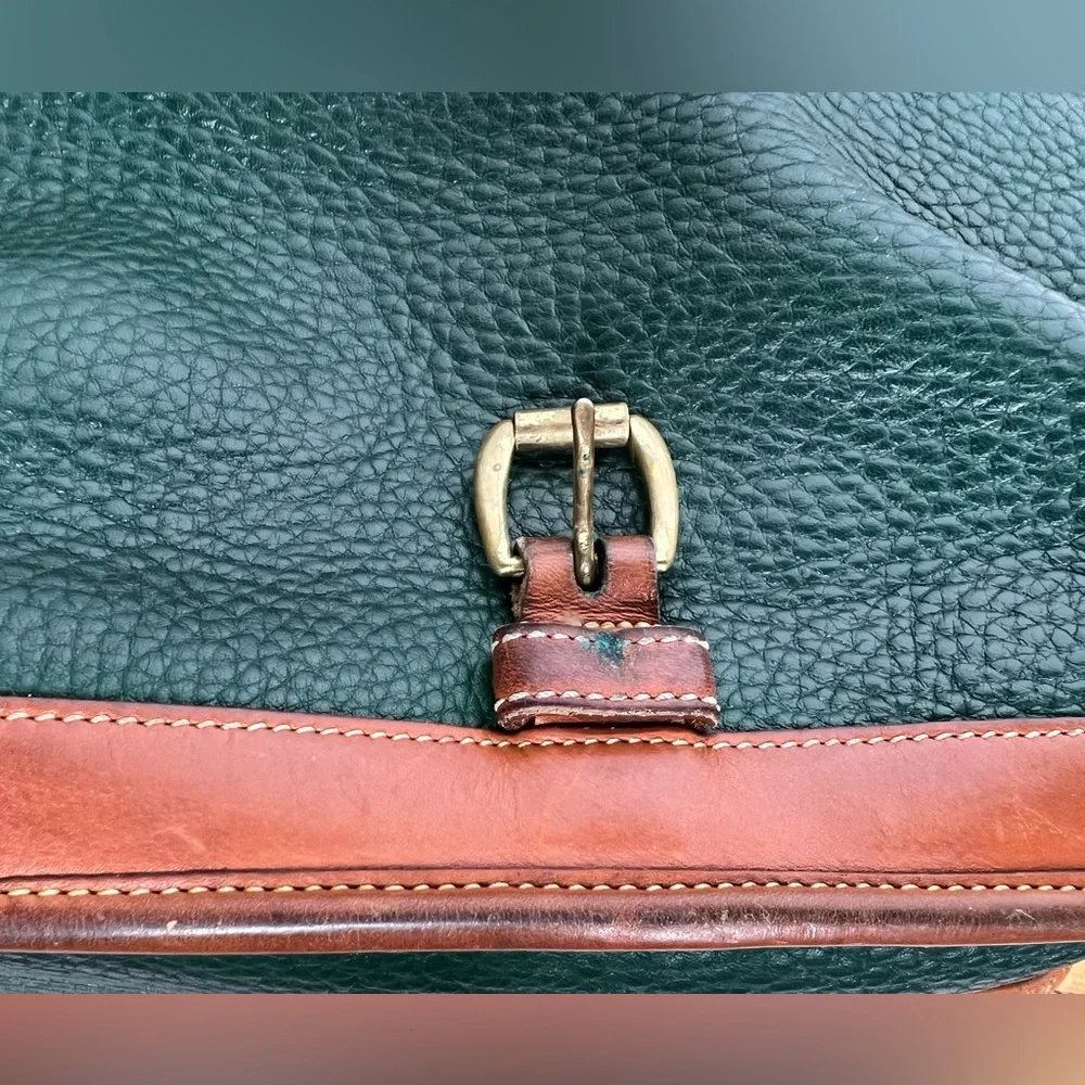 Vintage Green Dooney & Bourke Surrey Crossbody Messenger bag - Picture 4 of 10